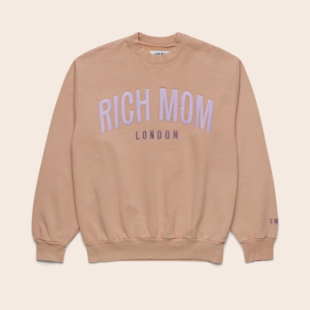 Pink Beige Crewneck Sweatshirt